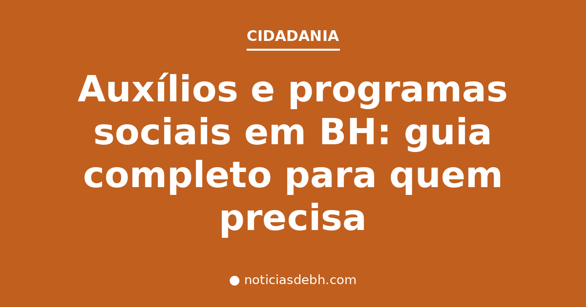 Família buscando informações sobre auxílios e programas sociais em Belo Horizonte
