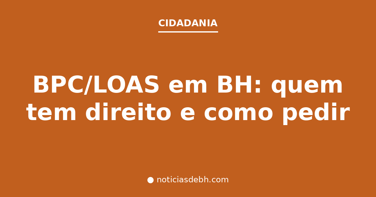 Idoso sendo orientado sobre o benefício BPC/LOAS em Belo Horizonte