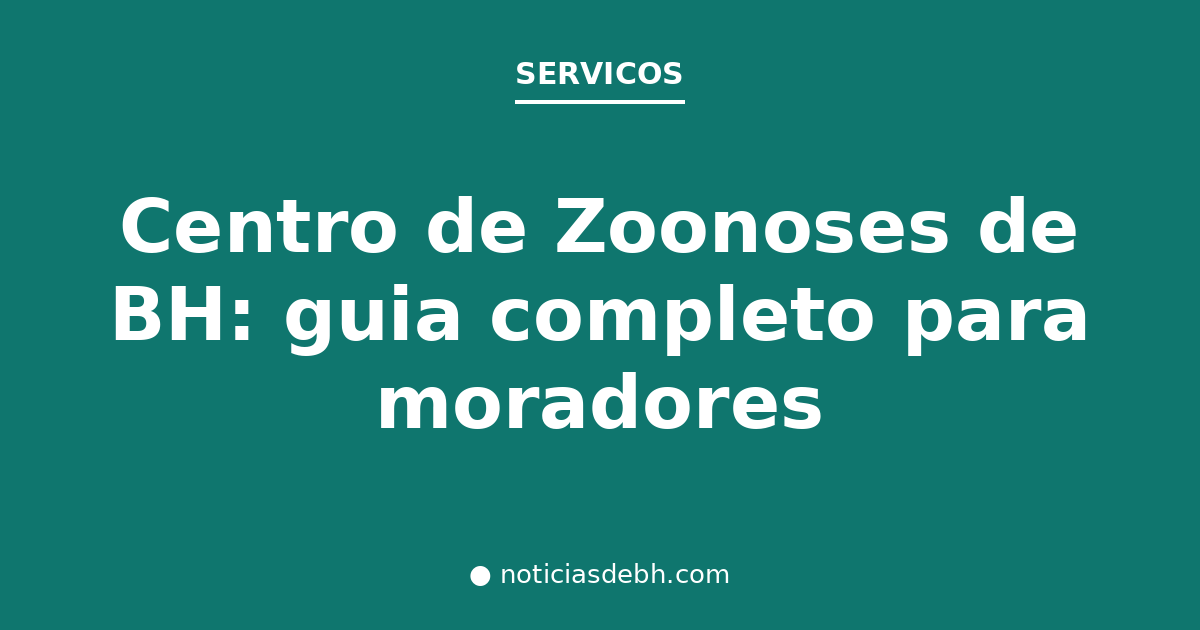 Centro de Zoonoses de BH: guia completo para moradores — Notícias de BH